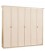 Armadio Ischia 6 Ante Battenti Beige