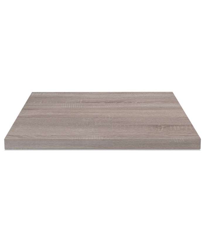 SIGN Piano Per Tavolo Spargi Quadrato Effetto Cemento – 70x70 Cm In HPL Grigio – Personalizza Il Tuo Tavolo Con Base A Scelta