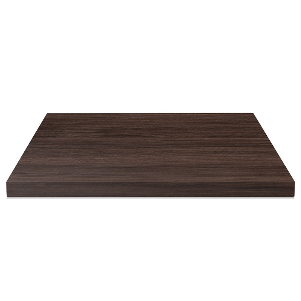 Piano Quadrato Nobilitato per Tavolo 25 mm Noce Scuro