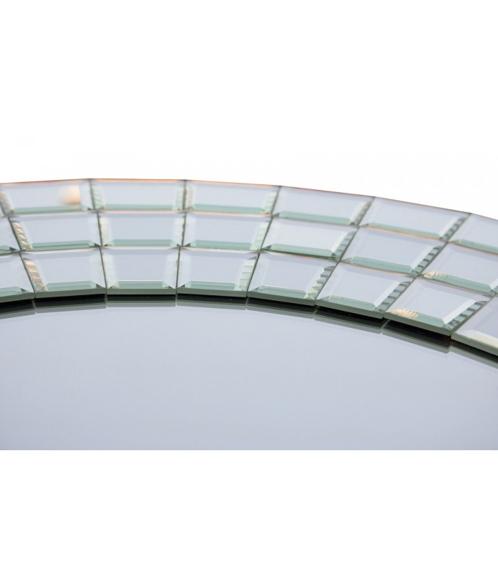 Carrello Portavivande Rotondo OSP Designs Royse | Finitura Cromata E Ripiani A Specchio | 3 Portabottiglie