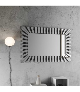 Specchio con Cornice Moderna Argento