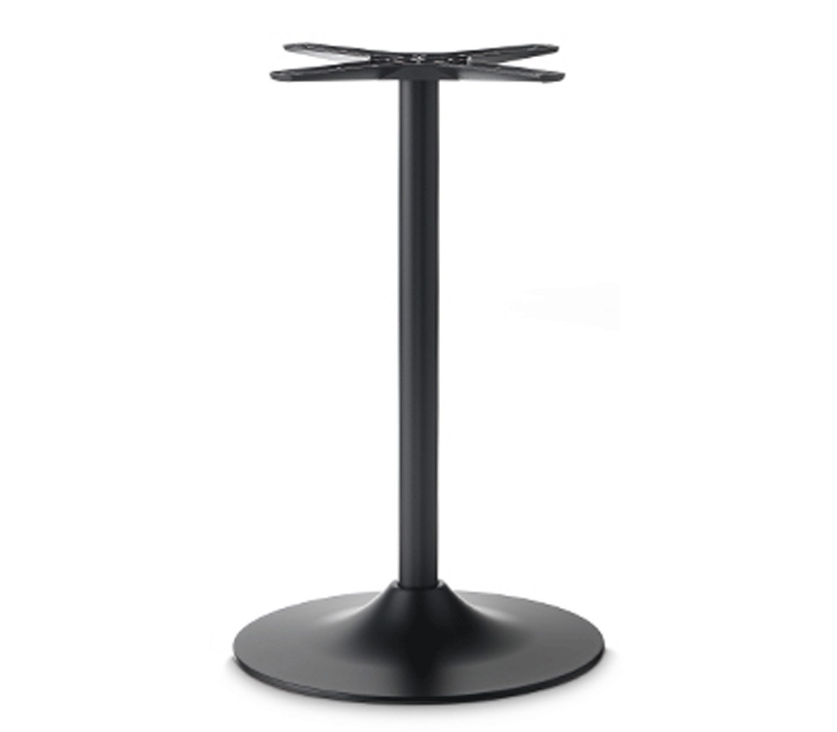 Base quadrata per tavolo in metallo Antracite