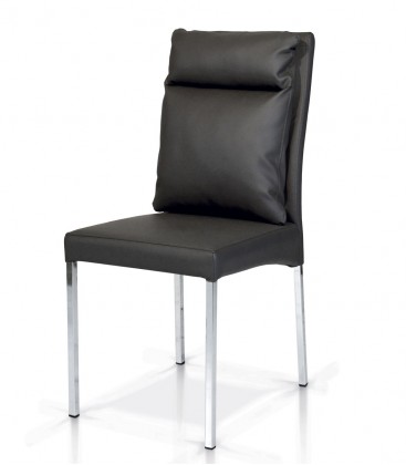 DECOLURE Sedia Ergonomica Criss Cross In Ecopelle Grigia - Ampia E Comoda
