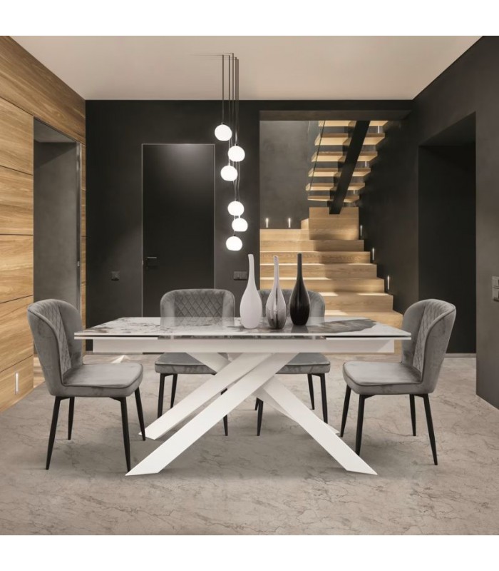 tavolo allungabile tavolo da pranzo in metallo