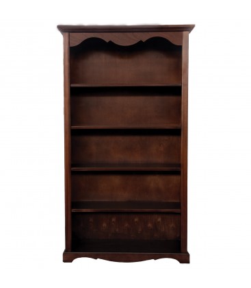 Libreria in legno classica 4 ripiani Noce