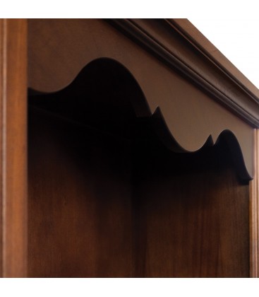 Libreria in legno classica 4 ripiani Noce