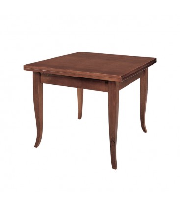 Tavolo legno allungabile quadrato Noce