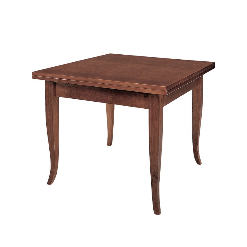 Tavolo legno allungabile quadrato Noce