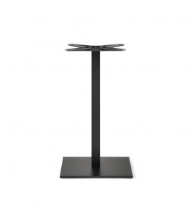 Base in Acciaio Colonna Slim con Basamento Piatto – Nero Bucciato