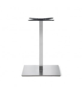 Base Colonna Slim con Basamento Piatto – Acciaio Satinato