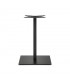 Base in Acciaio Colonna Slim con Basamento Piatto – Nero bucato