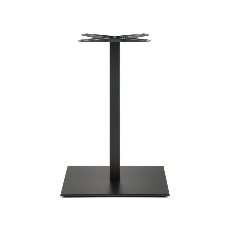 Base Colonna Slim con Basamento Piatto – Acciaio Cromato Lucido