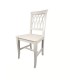 Sedia in legno modello Treccia seduta massello - Bianco