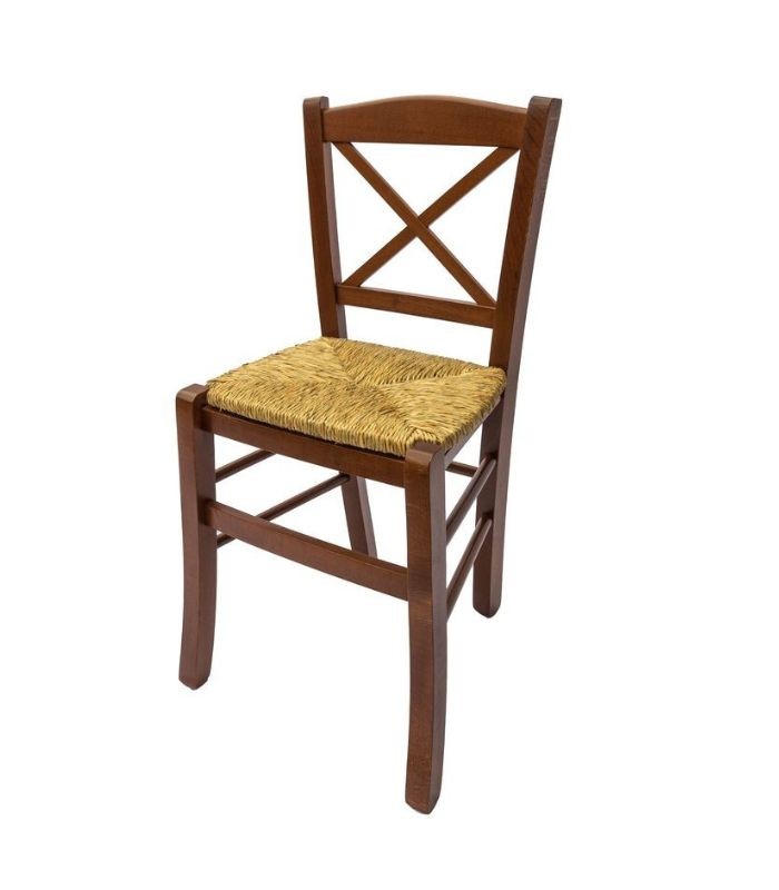 Sedia Croce Seduta Paglia