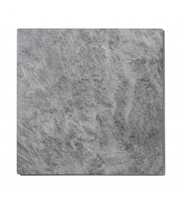 Tavolo da Ristorante Base Quadrata in Ferro Piano Rovere Nodato