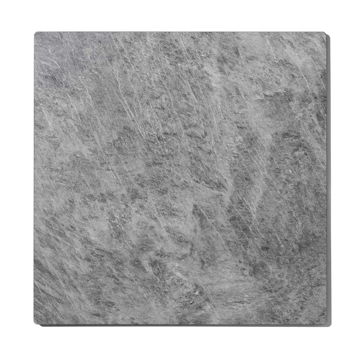 Tavolo da Ristorante Base Quadrata in Ferro Piano Rovere Nodato