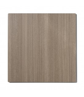 Tavolo da Ristorante Base Quadrata in Ferro Piano Rovere Nodato