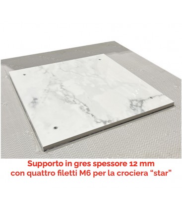 Piano per tavolo in Gres Porcellanato effetto Onice Reale