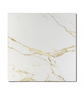 Piano per tavolo in Gres Porcellanato effetto Calacatta Gold