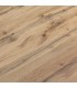 Tavolo Base in Metallo Nero e Piano Finitura Rovere Nodato con 2 allunghe