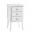 Comodino in legno Shabby Chic Bianco