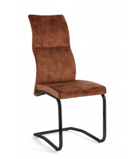 Sedia Thelma in Velluto Ruggine