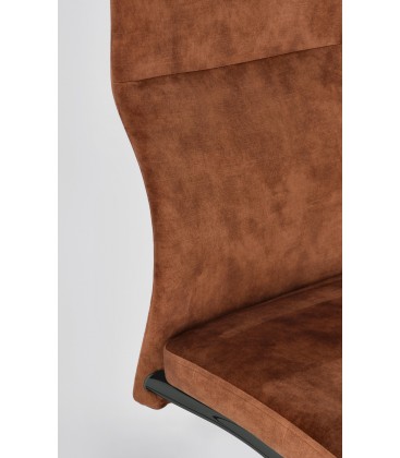 Sedia Thelma in Velluto Ruggine