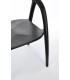Sedia Dotty con braccioli Nero