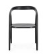 Sedia Dotty con braccioli Nero