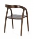 Sedia Dotty con Braccioli Marrone