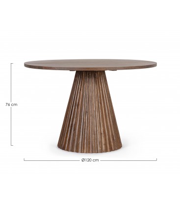 Tavolo Orissa in legno di mango Ø120