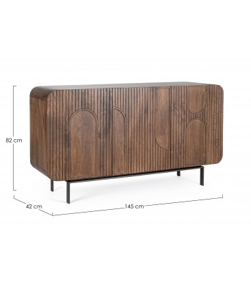 Credenza 3 Ante ORISSA in legno di mango