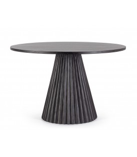 Tavolo Orissa in legno di mango Ø120 - Nero