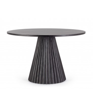 Tavolo Orissa in legno di mango Ø120 - Nero