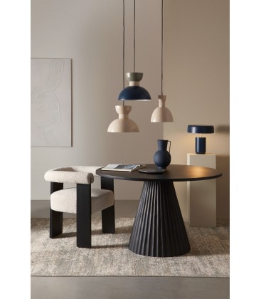 Tavolo Orissa in legno di mango Ø120 - Nero