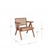 Poltrona Lounge Galia Legno Naturale