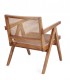 Poltrona Lounge Galia Legno Naturale