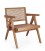 Poltrona Lounge Galia Legno Naturale