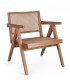 Poltrona Lounge Galia Legno Naturale