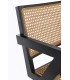 Poltrona Lounge Galia Legno Teak Nero