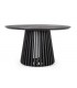 Tavolo Odion in legno di mango nero diametro 130