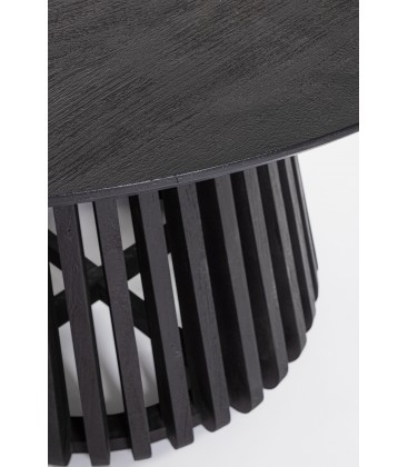 Tavolo Odion in legno di mango nero diametro 130