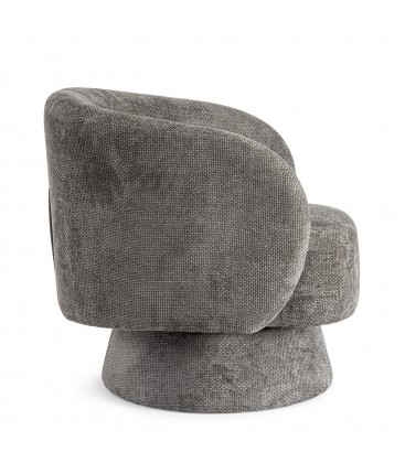 Poltrona Girevole Julienne Grigio Scuro