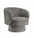 Poltrona Girevole Julienne Grigio Scuro