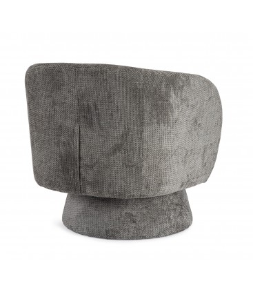 Poltrona Girevole Julienne Grigio Scuro