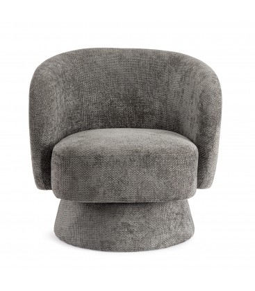 Poltrona Girevole Julienne Grigio Scuro
