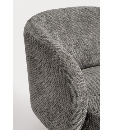 Poltrona Girevole Julienne Grigio Scuro