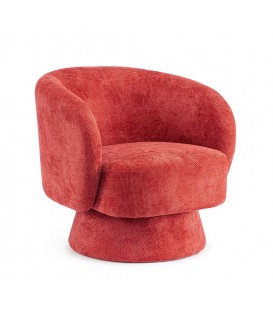 Poltrona Girevole Julienne Rosso Cherry