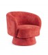 Poltrona Girevole Julienne Rosso Cherry