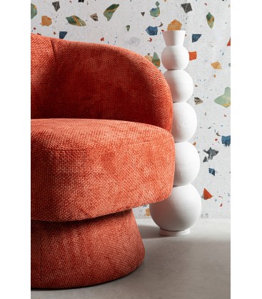 Poltrona Girevole Julienne Rosso Cherry